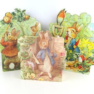 Michel & Co Beatrix Potter Peter Rabbit Large Gift Bags 2000–2001, 10–15" Set 3